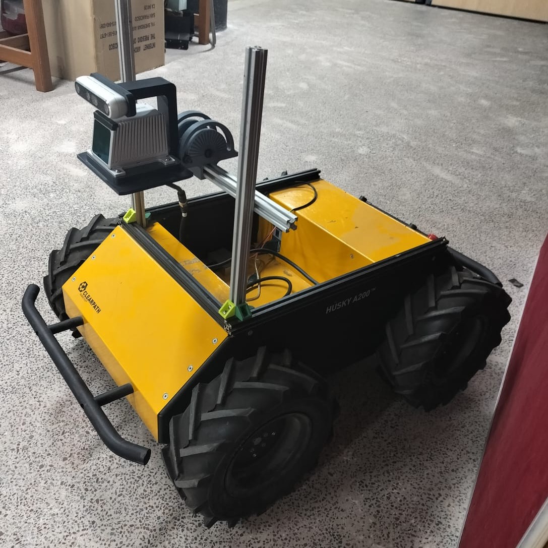 Clearpath Husky A200 with RGB-D camera and LiDAR