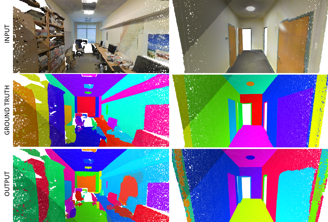 Instance-segmentation result on the S3DIS dataset